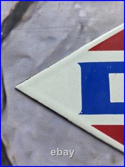 Vintage DX Gasoline Porcelain Sign 9 X 5.5