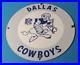 Vintage-Dallas-Cowboys-Porcelain-NFL-Stadium-Field-Football-Sports-Service-Sign-01-am