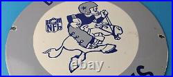 Vintage Dallas Cowboys Porcelain Sign Football NFL Gas Pump Service Sign