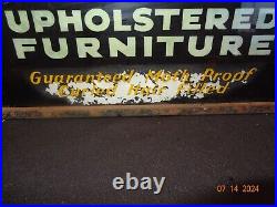 Vintage Davis Upholstered Furniture Reverse Painted Lighted Sign