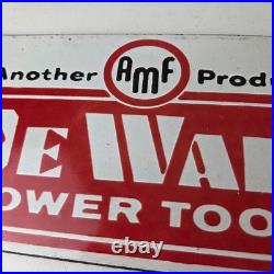 Vintage DeWalt Tools Porcelain Sign Auto Klein Tools Mechanic Garage Shop Sign