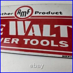 Vintage DeWalt Tools Porcelain Sign Auto Klein Tools Mechanic Garage Shop Sign