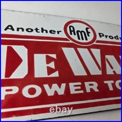 Vintage DeWalt Tools Porcelain Sign Auto Klein Tools Mechanic Garage Shop Sign