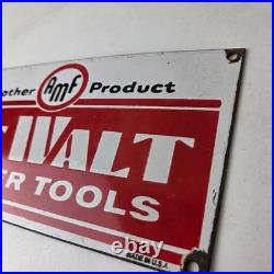 Vintage DeWalt Tools Porcelain Sign Auto Klein Tools Mechanic Garage Shop Sign