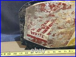 Vintage Debus White Enriched Bread Advertising Sign 2 sided Rare original