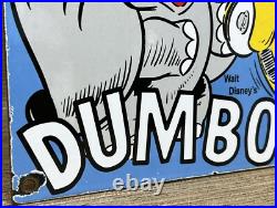 Vintage Diamond D-x Dumbo Porcelain Sign Motor Oil Gas Station Gasoline Service