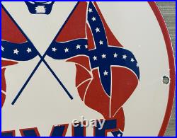 Vintage Dixie Gasoline Porcelain Sign Pump Plate Dealership Oil Gas Station Vintage Dixie Gasoline Porcelain Sign Pump Plate Dealership Oil Gas Station