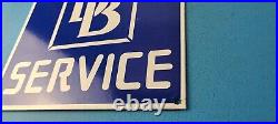 Vintage Dodge Brothers Porcelain Gas Automobile Sales Service Pump Plate Sign