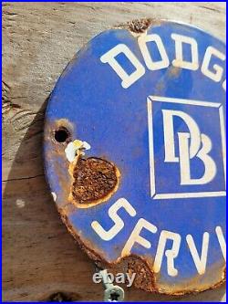 Vintage Dodge Brothers Porcelain Sign Gas Station Oil Service Garage Car Sales