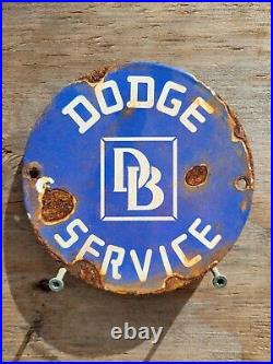 Vintage Dodge Brothers Porcelain Sign Gas Station Oil Service Garage Car Sales