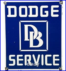 Vintage Dodge Brothers Porcelain Sign Gas Station Pump Plate Motor Oil Gasoline