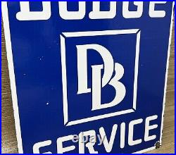 Vintage Dodge Brothers Porcelain Sign Gas Station Pump Plate Motor Oil Gasoline