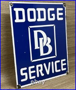 Vintage Dodge Brothers Porcelain Sign Gas Station Pump Plate Motor Oil Gasoline