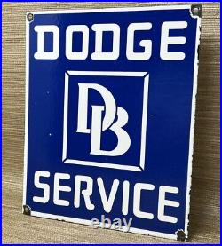 Vintage Dodge Brothers Porcelain Sign Gas Station Pump Plate Motor Oil Gasoline