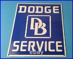 Vintage Dodge Brothers Sign Sales & Service Gas Automobile Pump Plate Sign