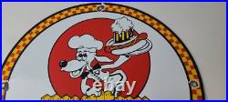 Vintage Dog n Suds Sign Root Beer & Hot Dogs Advertising Porcelain Sign