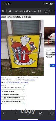 Vintage Double Panel Icee sign