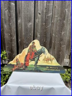 Vintage, Dr. Morse's Root Pills Advertising Sign