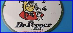 Vintage Dr Pepper Porcelain Soda Cola Beverage Bar Gas Service Station Sign