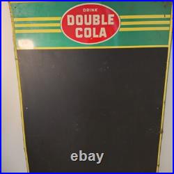 Vintage Drink Double Cola Chalkboard Advertising Sign Colorful 27.5 X 19.5 Vintage Drink Double Cola Chalkboard Advertising Sign Colorful 27.5 X 19.5