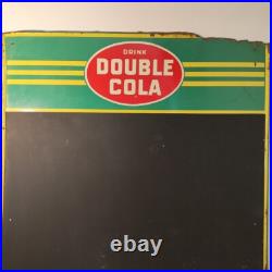 Vintage Drink Double Cola Chalkboard Advertising Sign Colorful 27.5 X 19.5 Vintage Drink Double Cola Chalkboard Advertising Sign Colorful 27.5 X 19.5