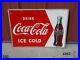 Vintage-Drink-Ice-Cold-Coca-Cola-Coke-Soda-Pop-Drink-Metal-Sign-Robertson-Rare-01-guhe