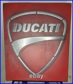 Vintage Ducati Metal Sign(handmade)