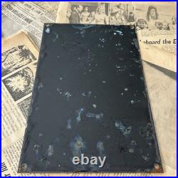 Vintage Dunlop Fort'90' Tires Automobiles 8x12 Inches Porcelain Enamel Sign