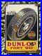 Vintage-Dunlop-Porcelain-Sign-Auto-Parts-Tire-Truck-Service-Garage-Shop-Gas-Oil-01-upjd