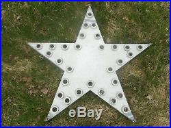 Vintage Early Original Lighted Flashing STAR SIGN Hotel Gas Station