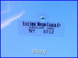 Vintage Electric Neon Clock Company Cleveland 26 Clock (Local Pickup Michigan)
