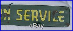 Vintage Enameled Tin Fountain Service Sign