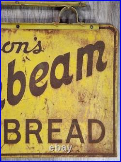 Vintage Erickson's Sunbeam Bread Bakery Store Sign Double Sided Metal 30 X 20