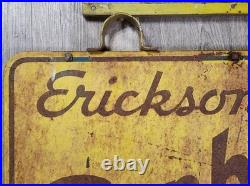Vintage Erickson's Sunbeam Bread Bakery Store Sign Double Sided Metal 30 X 20