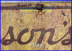 Vintage Erickson's Sunbeam Bread Bakery Store Sign Double Sided Metal 30 X 20