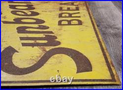 Vintage Erickson's Sunbeam Bread Bakery Store Sign Double Sided Metal 30 X 20