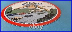 Vintage Esso Gasoline Porcelain Enamel Gas Oil Service Station Pump Plate Sign