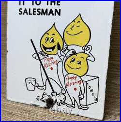 Vintage Esso Rest Room Porcelain Sign Gas Station Cleaning Motor Oil Pump Plate