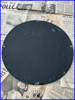 Vintage Essomarine Oils & Greases Gas Motor 12 Inch Porcelain Enamel Sign