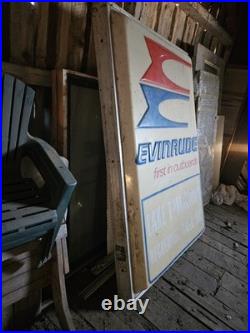 Vintage Evinrude Lighted Advertising sign for business, home, or collection