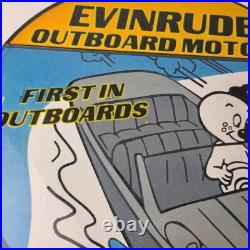 Vintage Evinrude Outboards Porcelain Sign Boat Motor Gas Engines Casper Sign Vintage Evinrude Outboards Porcelain Sign Boat Motor Gas Engines Casper Sign