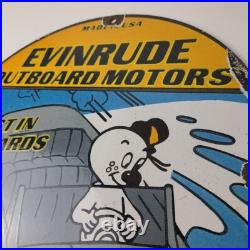 Vintage Evinrude Outboards Porcelain Sign Boat Motor Gas Engines Casper Sign Vintage Evinrude Outboards Porcelain Sign Boat Motor Gas Engines Casper Sign