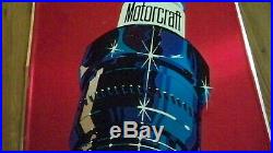 Vintage FORD MOTORCRAFT Spark Plug Metal Advertising STOUT Sign 30x17