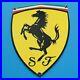 Vintage-Ferrari-Porcelain-11-Gas-Automobile-Badge-Shield-Service-Station-Sign-01-ssdx