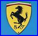 Vintage-Ferrari-Porcelain-Gas-Automobile-Badge-Shield-Service-Station-Door-Sign-01-lw