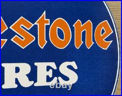 Vintage Firestone Tires Porcelain Sign Auto Repair Gas Station Motor Oil Pump Vintage Firestone Tires Porcelain Sign Auto Repair Gas Station Motor Oil Pump