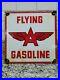 Vintage-Flying-A-Gasoline-Porcelain-Sign-Metal-Oil-Gas-Lube-Petroleum-Service-01-jkg