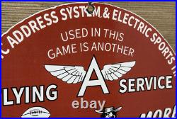 Vintage Flying A Gasoline Porcelain Sign Oil Gas Station San Francisco 49ers