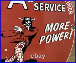Vintage Flying A Gasoline Porcelain Sign Oil Gas Station San Francisco 49ers