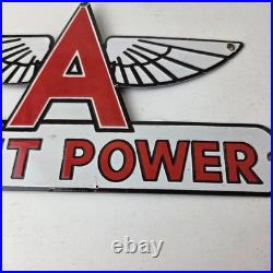 Vintage Flying A Gasoline Sign Giant Power Gas Service Pump Advertising Sign